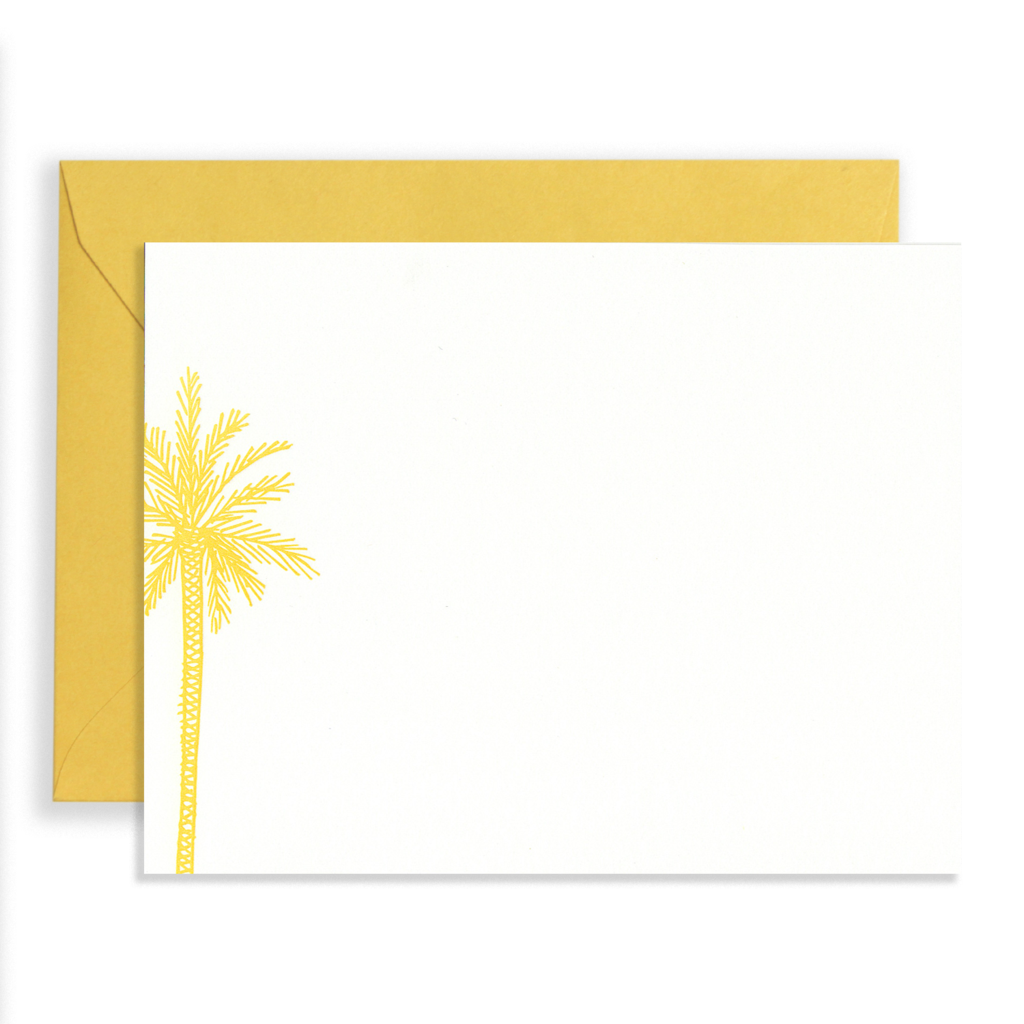 Palm Tree Stationery Set: Turmeric