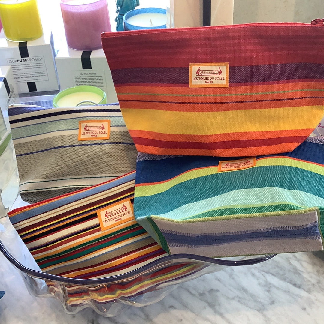 large stripe zipper bags Les Toiles du Soleil